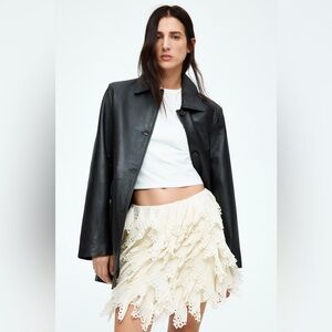 NWT H&M EDITION CHIFFON SKIRT WITH FLOUNCES